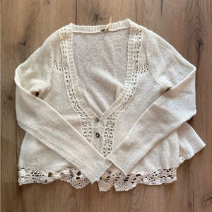Free People lace cardigan